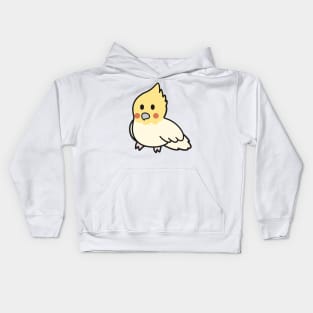 Cute Lutino Pearl Cockatiel Kids Hoodie